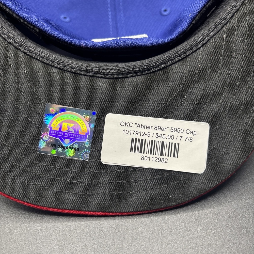 Oklahoma City Comets Hat Cap New Era 59Fifty OKC Abner 89er Fitted 7 7/8 MiLB - Picture 6 of 6
